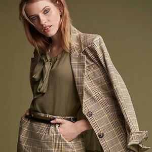 CAbi Cinch Blouse - Loden green, Sz S